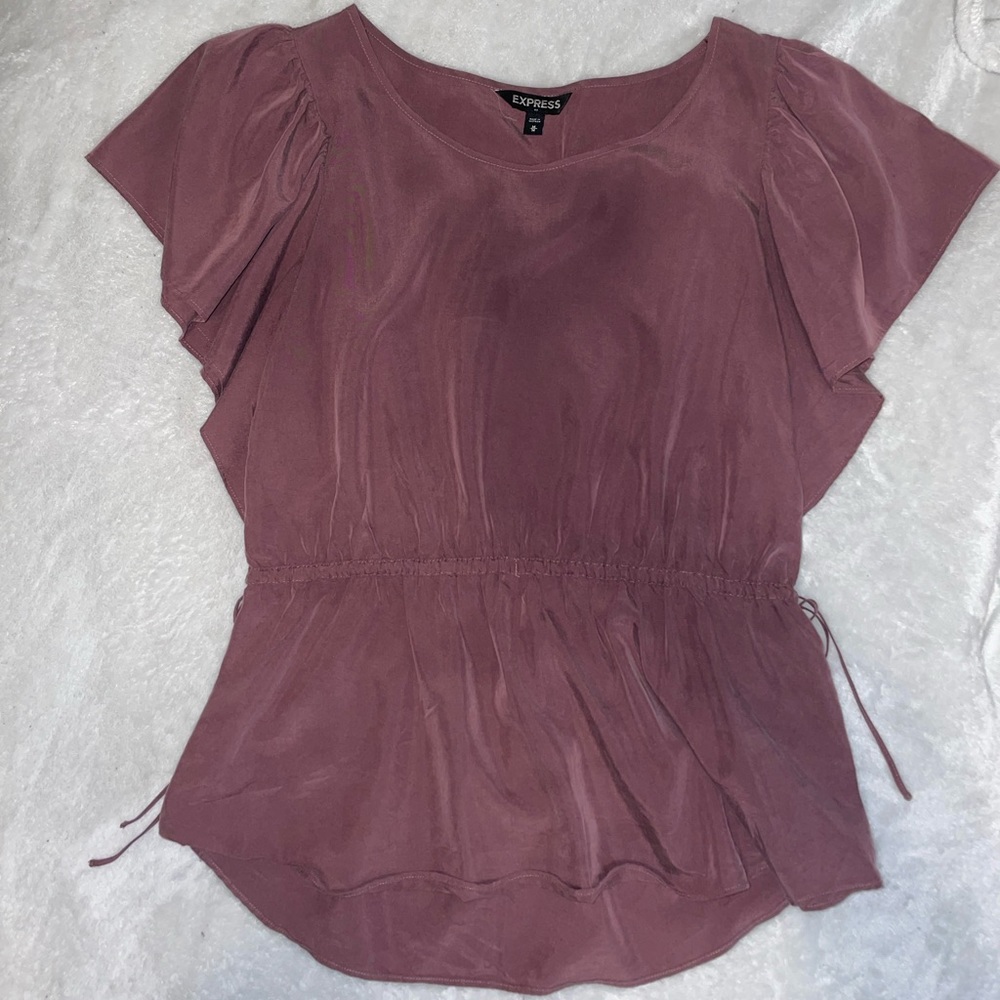 Express ruffle sleeve blouse
